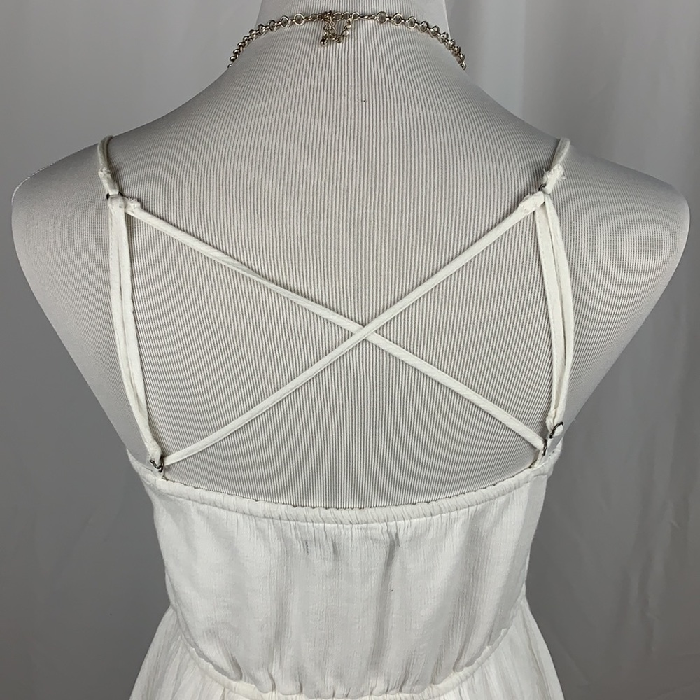 A&F White Eyelet Lined Dress with Pockets - Picture 5 of 8